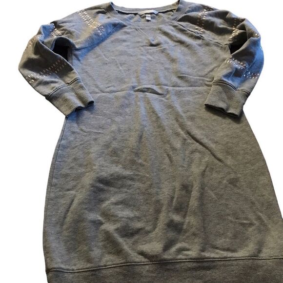 Victoria’s Secret size extra small grey sweatshirt style dress with stone accent - Picture 1 of 3